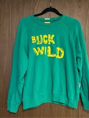 MOTHER Teal Green Crewneck Sweater